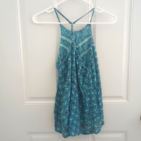 Hollister racer back patterned bohemian tank size S - Picture 2 of 7